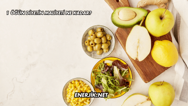 1 Öğün Diyetin Maliyeti Ne Kadar?