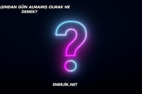 35 Yaşından Gün Almamış Olmak Ne Demek?