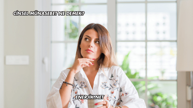 Cinsel Münasebet Ne Demek?