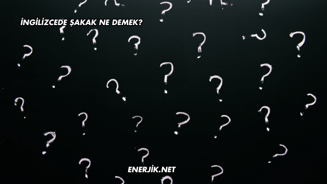 İngilizcede Şakak Ne Demek?