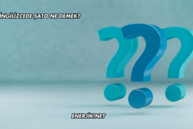 İngilizcede Şato Ne Demek?