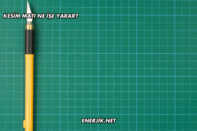 Kesim Matı Ne İşe Yarar?