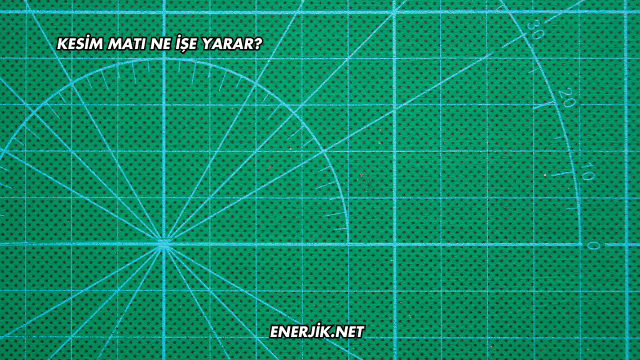 Kesim Matı Ne İşe Yarar?